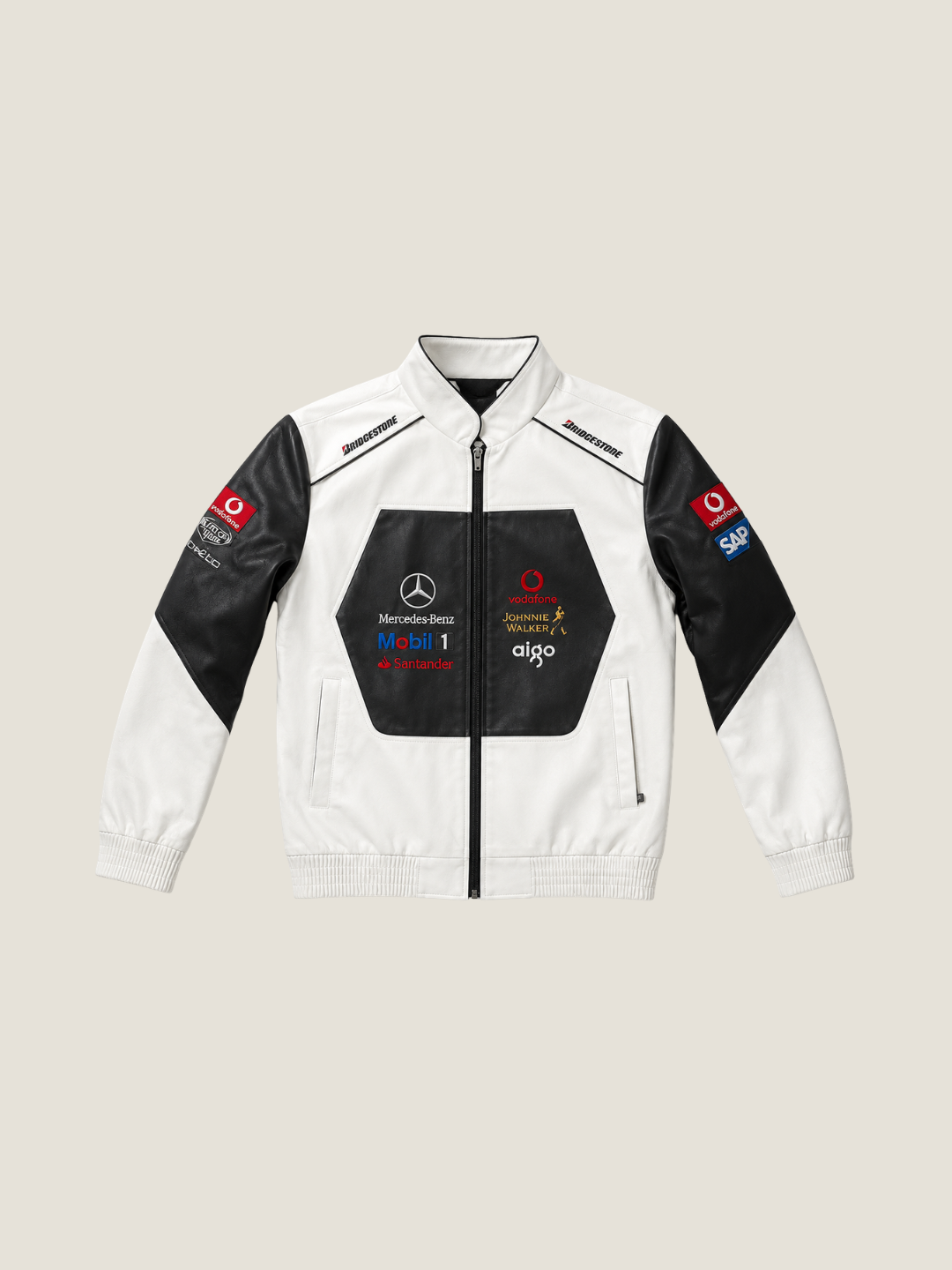 Mercedes Benz Faux Leather Jacket