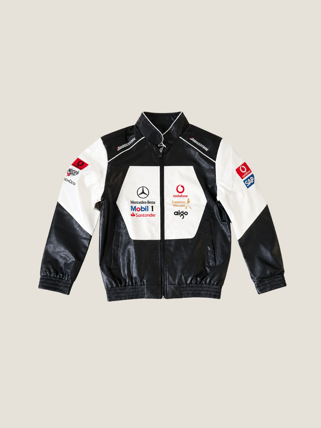 Mercedes Benz Faux Leather Jacket